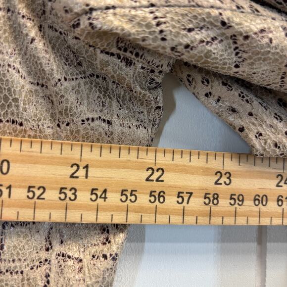 Chicos Womens Snakeskin Print Old Money Zip Jacket Size 3 (XL US) Shimmery - Picture 4 of 9